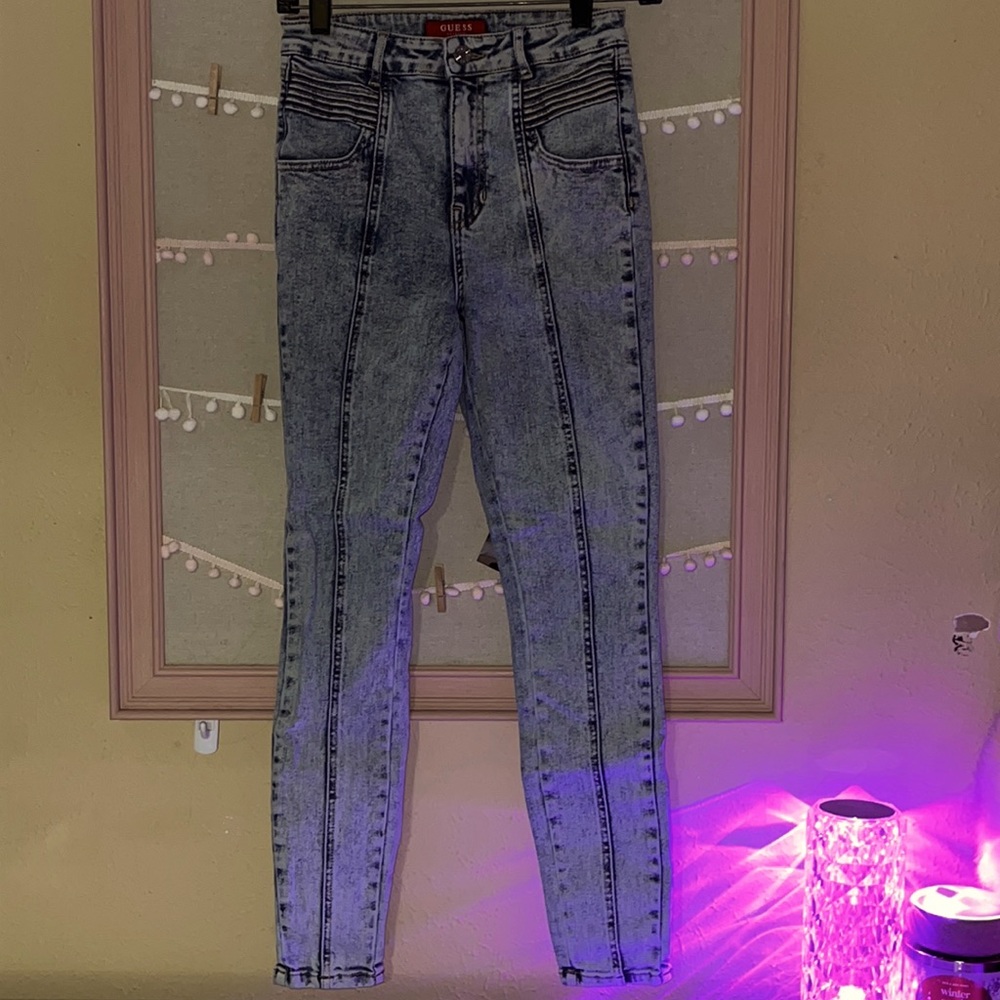 G by Guess. Acid wash high waist, jeans
